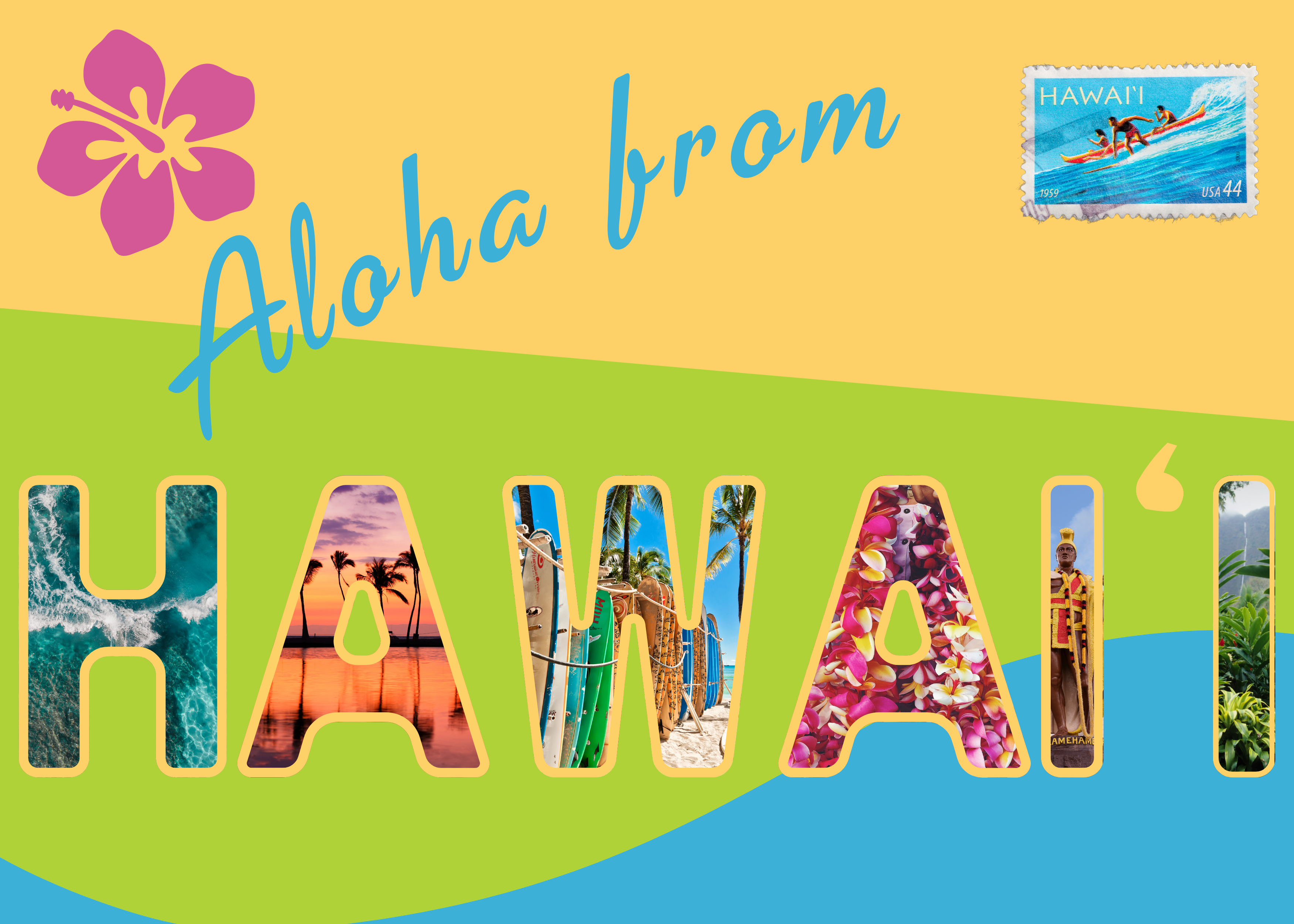 Aloha from Hawaiʻi Postcard Puzzle