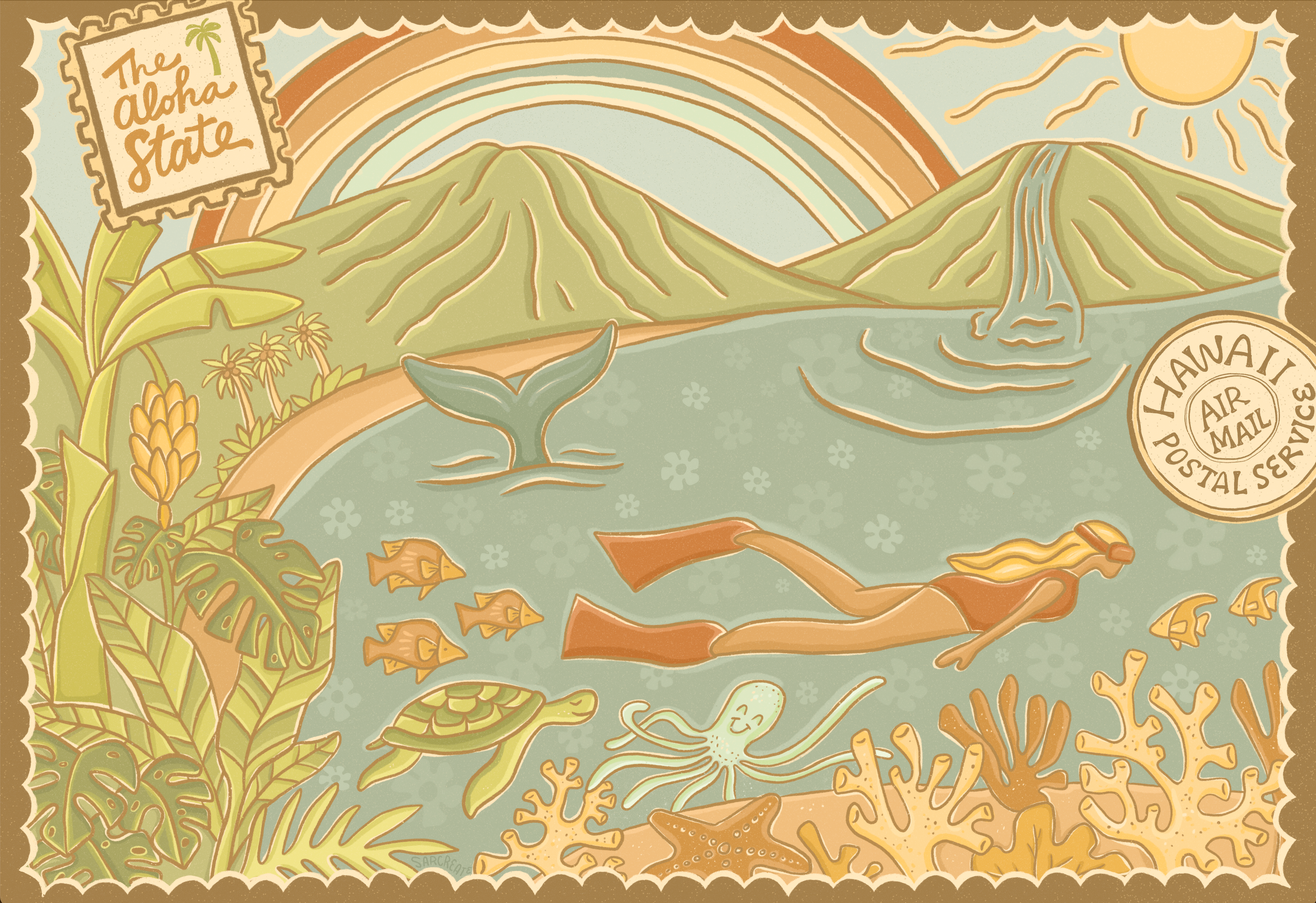 Postcard from Paradise by Sarcreate – Surf Shack Puzzles Postcard from Paradise by Sarcreate – Surf Shack Puzzles