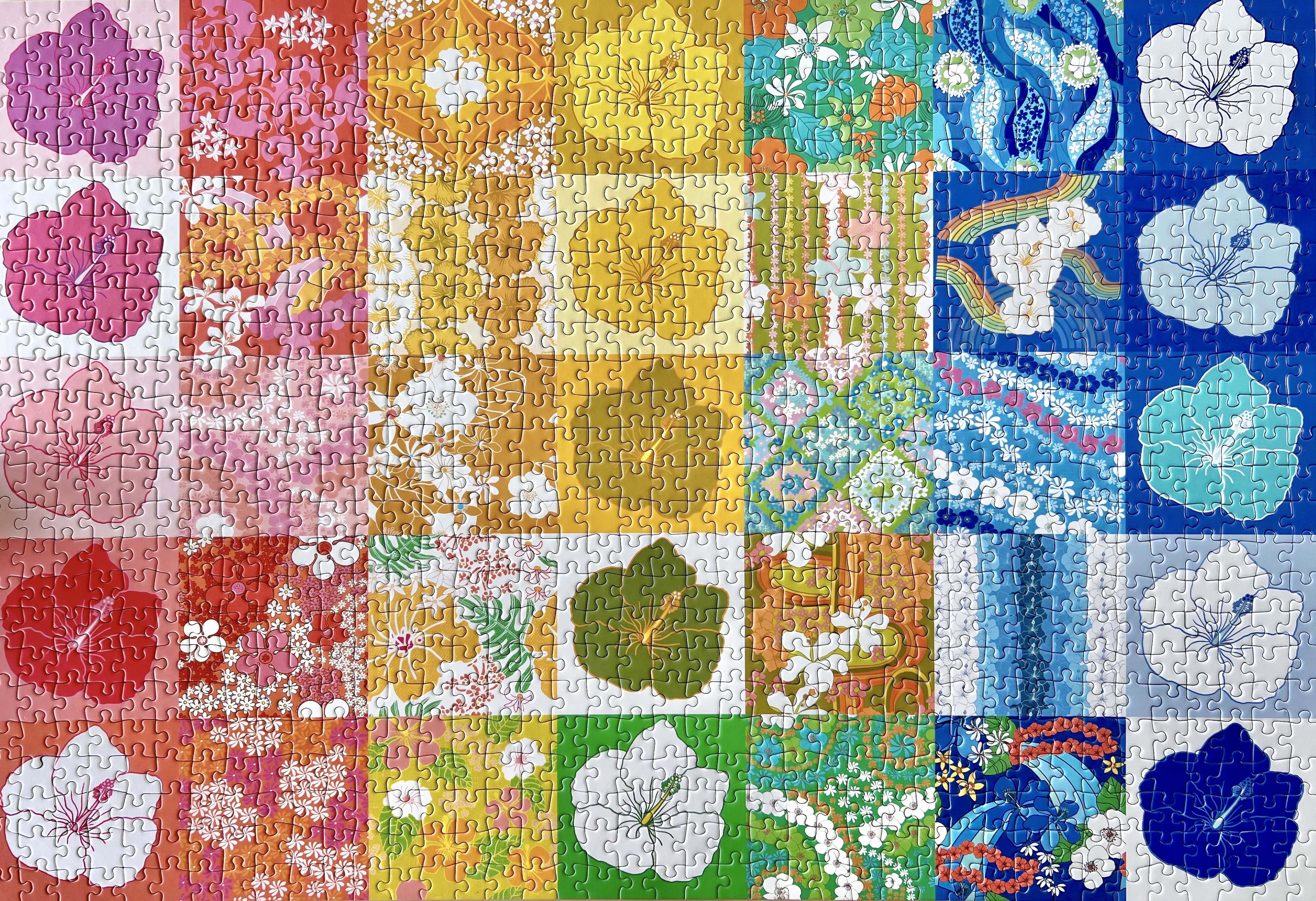 ♦ハワイの夕暮れキルト♦ Ānuenue Quilt by Eternal Summer Hawaiʻi – Surf Shack Puzzles