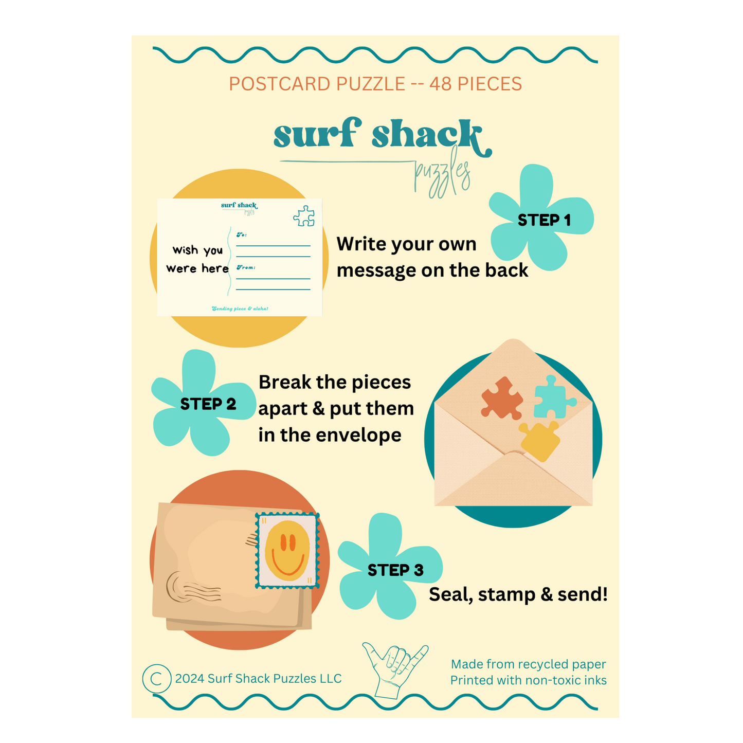 Vacation Mode Postcard Puzzle