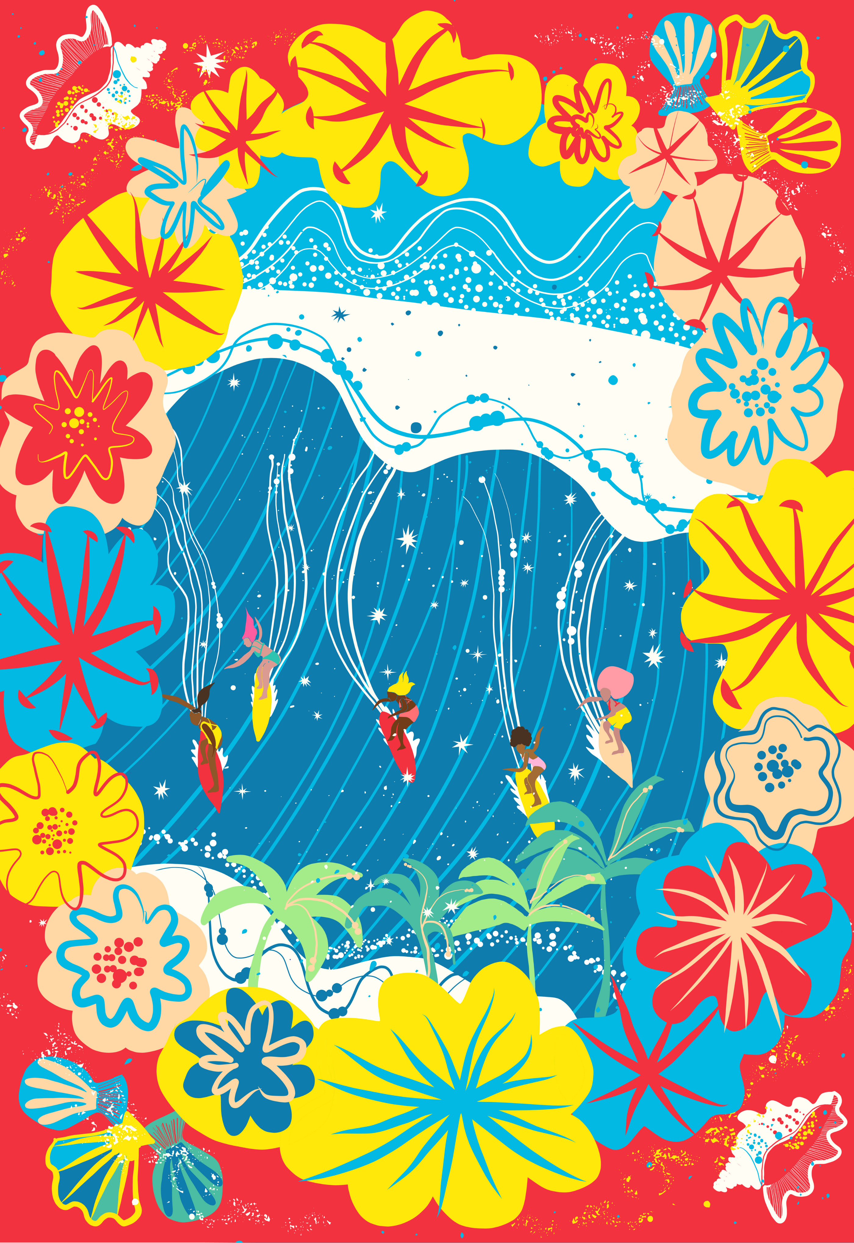 Wahine Power by Daniella Manini – Surf Shack Puzzles