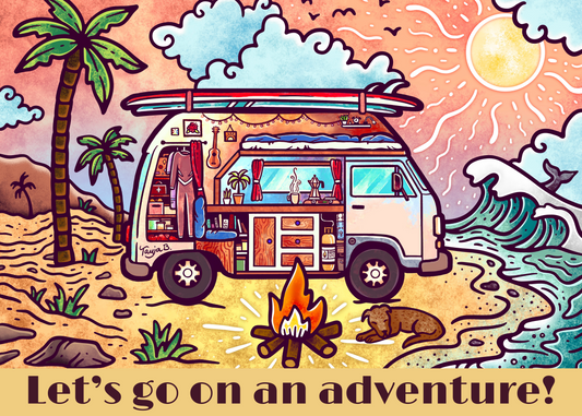 Let's Go On An Adventure Postcard Puzzle