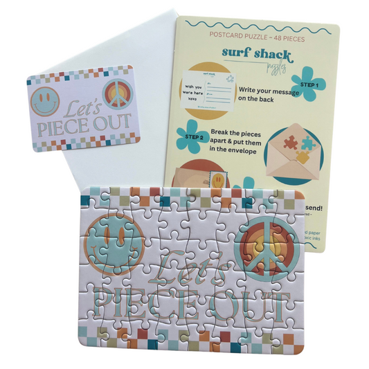 Let's Piece Out Postcard Puzzle