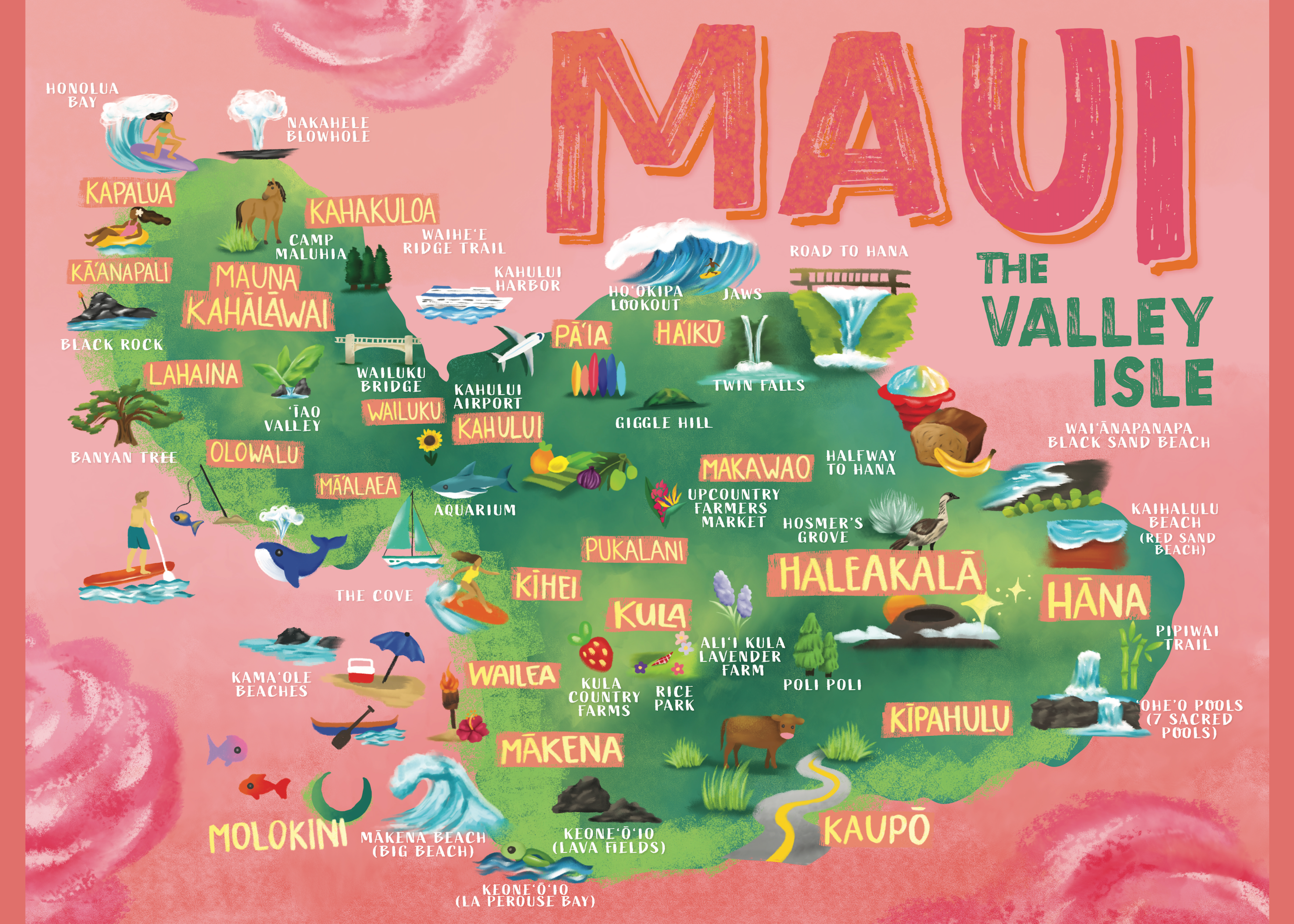 Maui Postcard Puzzle – Surf Shack Puzzles