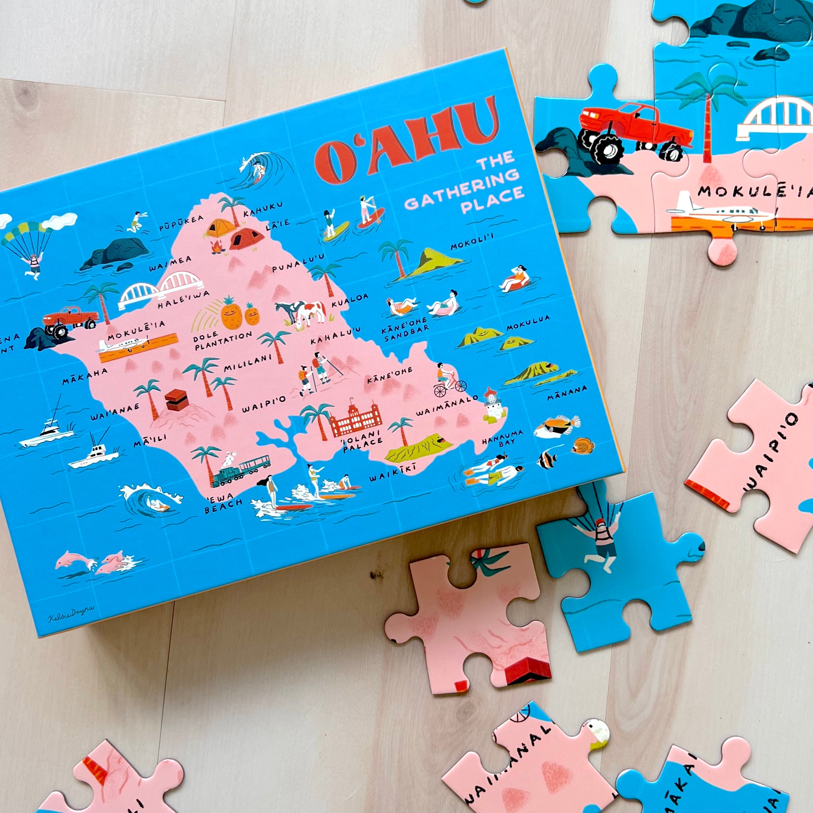 Oʻahu by Kelsie Dayna – Surf Shack Puzzles