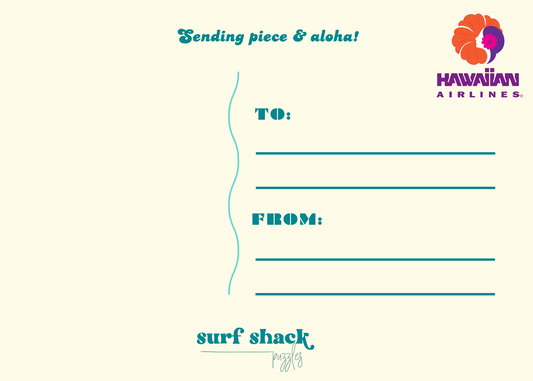 Hawaiian Airlines x Mana Up Collab Postcard Puzzle