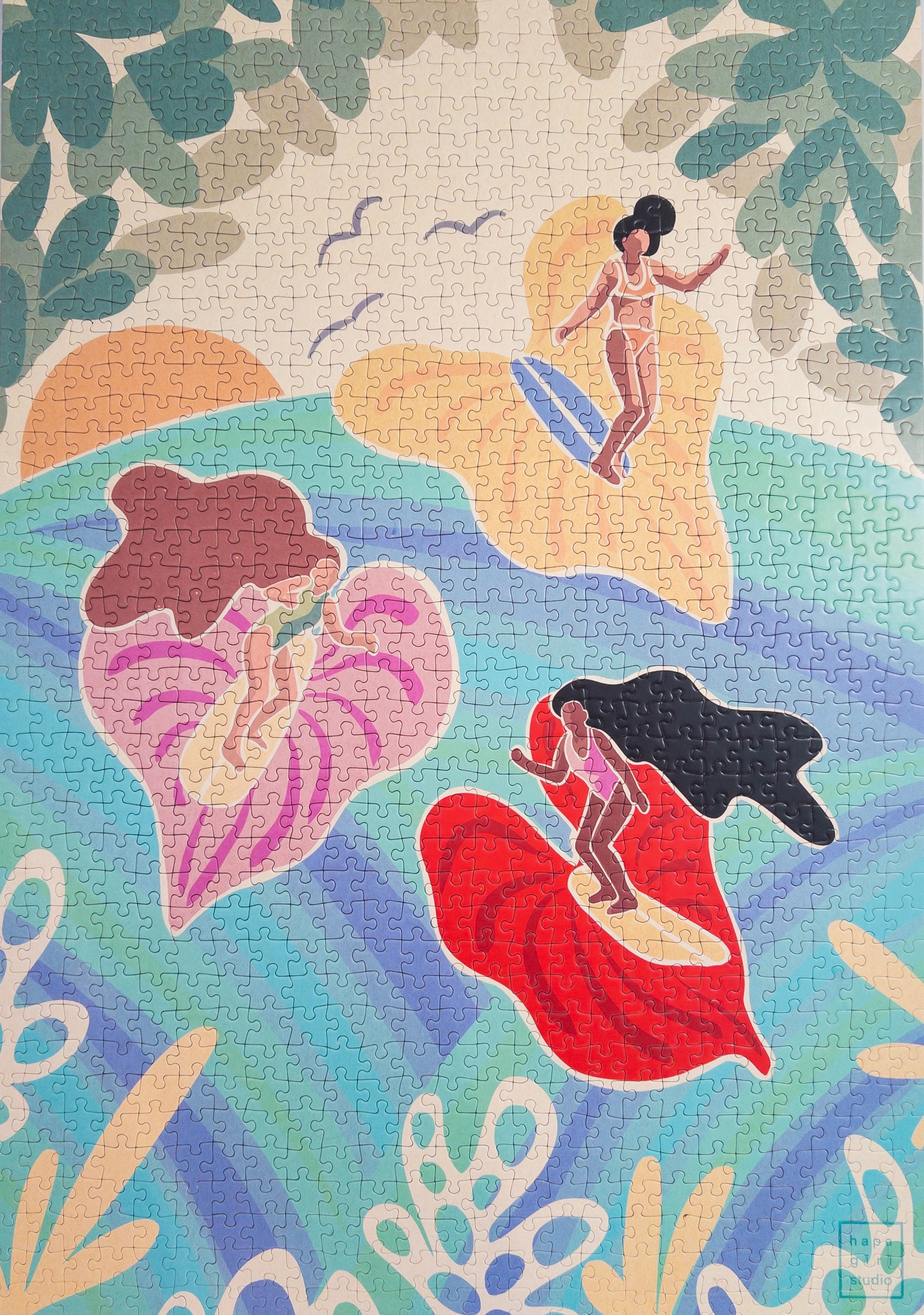 Anthurium Girlies by Hapa Girl Studio – Surf Shack Puzzles